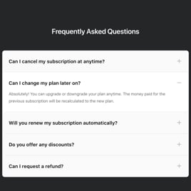 Accordian FAQ