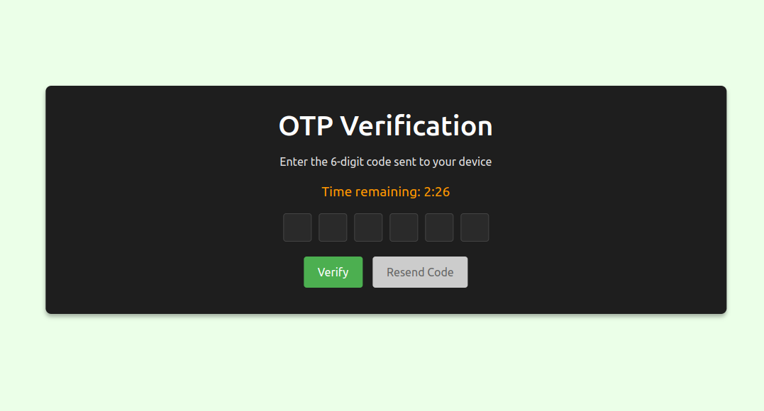 OTP Verification